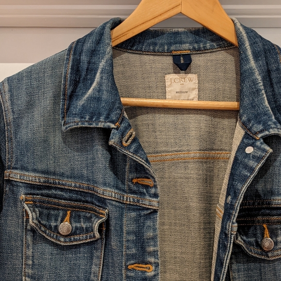 J Crew Denim Classic Jacket Size M - Picture 3 of 5